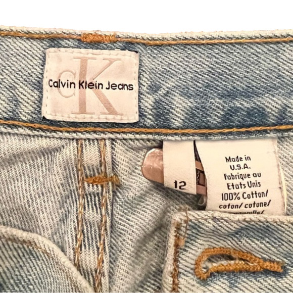 Calvin Klein vintage jeans, light blue, size 12. - Picture 4 of 4